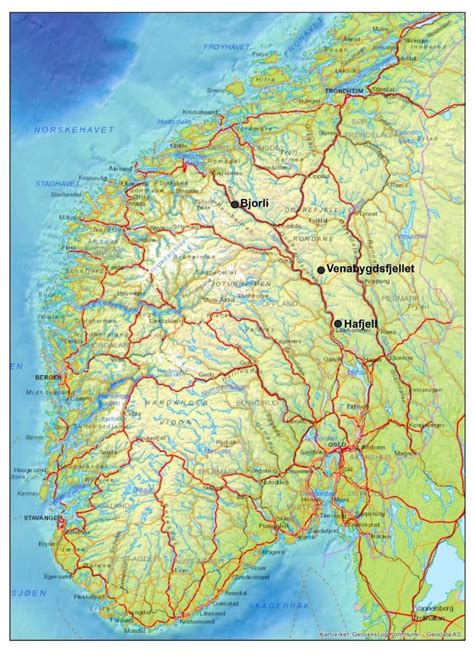 Sørlandet norge karta